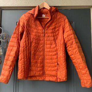 Women's Orange Puffer Jacket